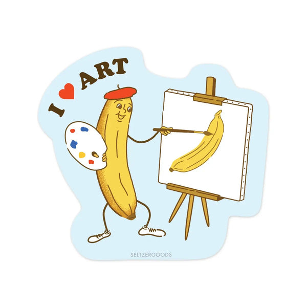 Banana Art Sticker