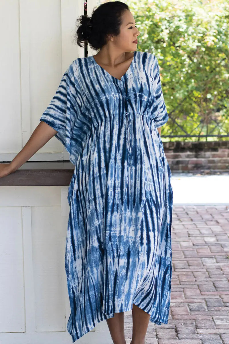 Shibori Caftan