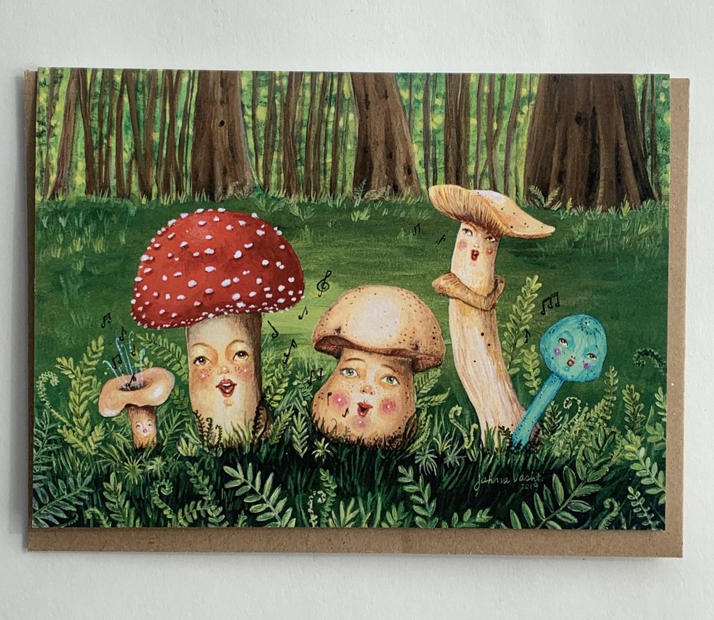 Shroom Tunes Greeting Card