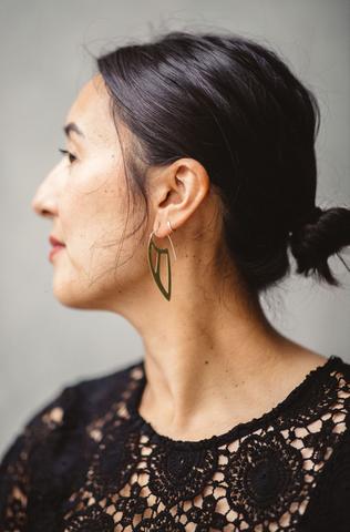 Brass Wing Earrings